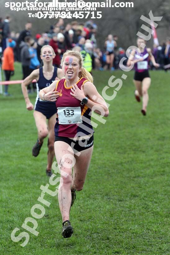 Womens long race  2020 BUCS Cross Country Champs., Edinburgh.  Photo: David T. Hewitson/Sports for All Pics